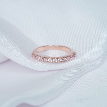 Morganite Wedding Band For Women