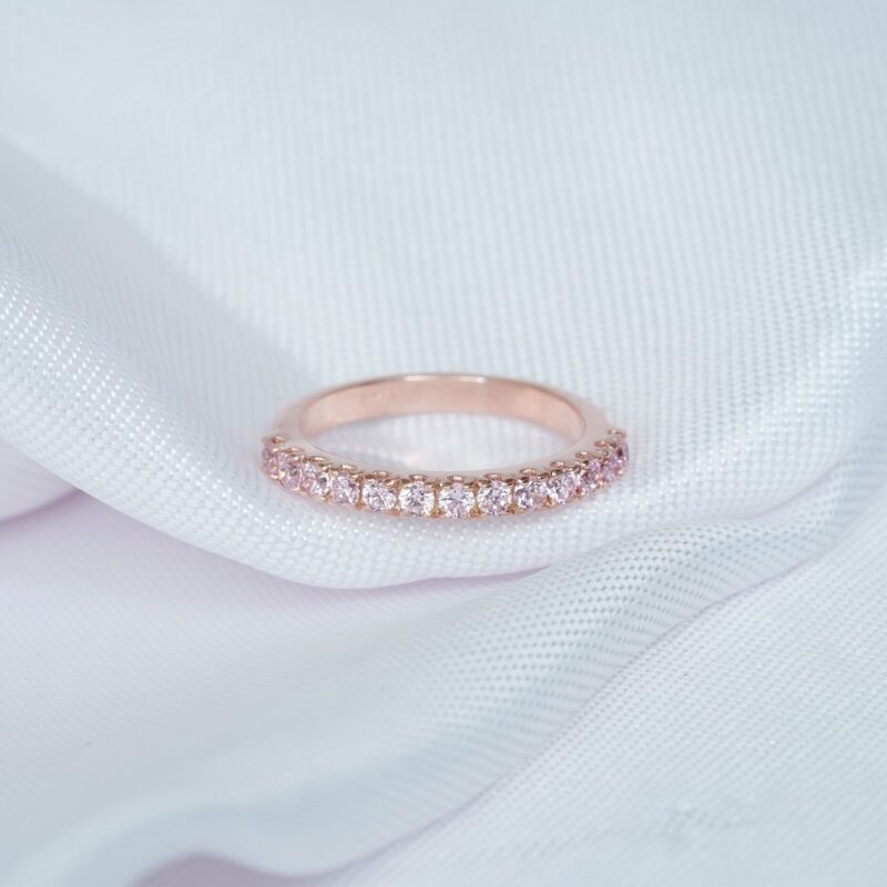 Morganite Wedding Band For Women