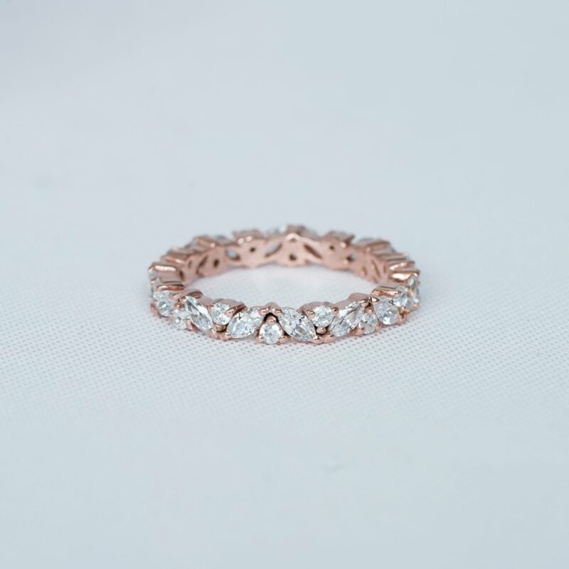 Aquamarine Wedding Band For Women - Image 2