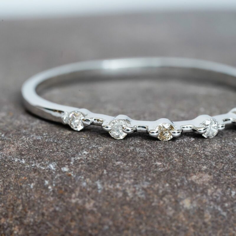 Diamond Wedding Band For Women - Image 4