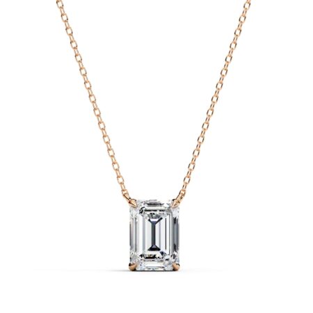 Emerald Moissanite Pendant Necklace For Women
