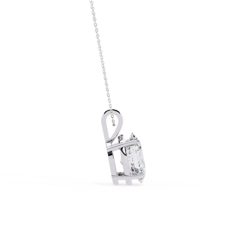Oval Moissanite Pendant Necklace For Women - Image 2
