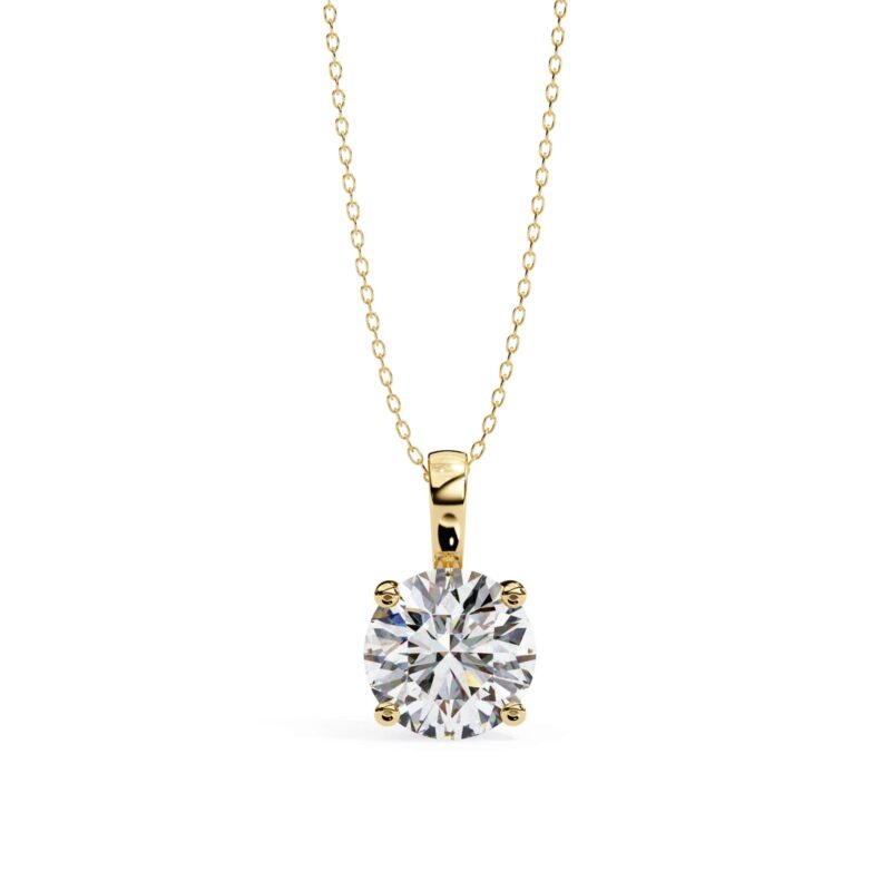 Cushion Moissanite Pendant Necklace For Women