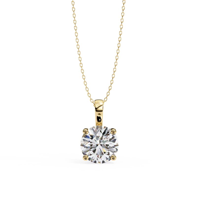 Cushion Moissanite Pendant Necklace For Women - Image 9