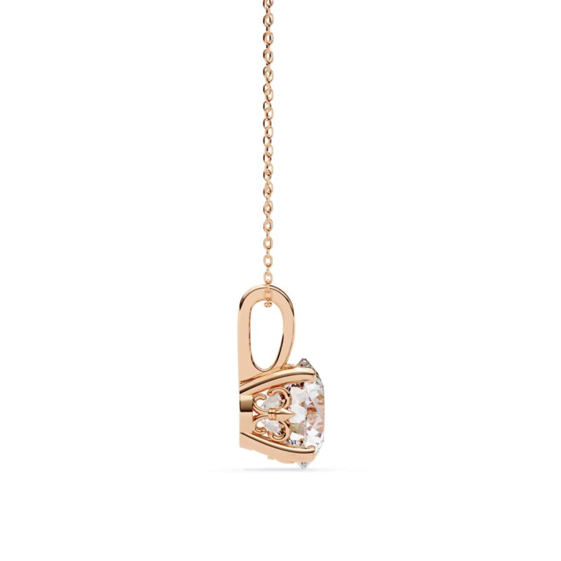 Cushion Moissanite Pendant Necklace For Women - Image 5
