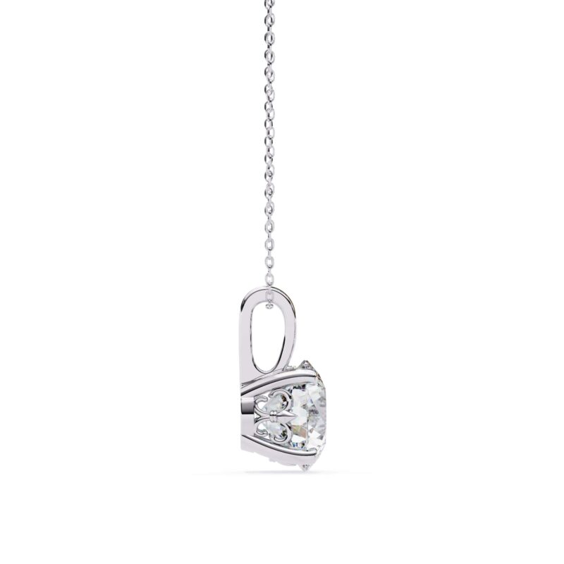 Cushion Moissanite Pendant Necklace For Women - Image 3
