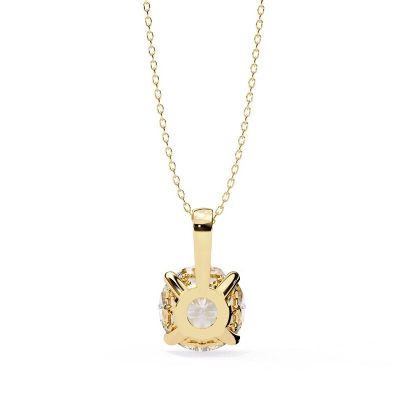 Cushion Moissanite Pendant Necklace For Women - Image 4