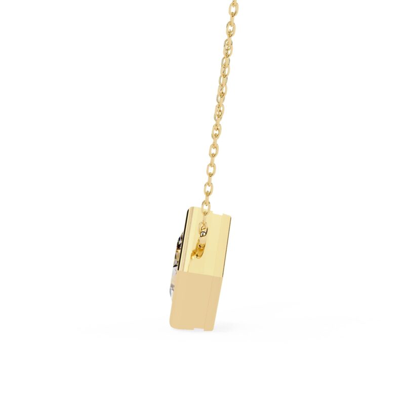 Princess Moissanite Pendant Necklace For Women - Image 4