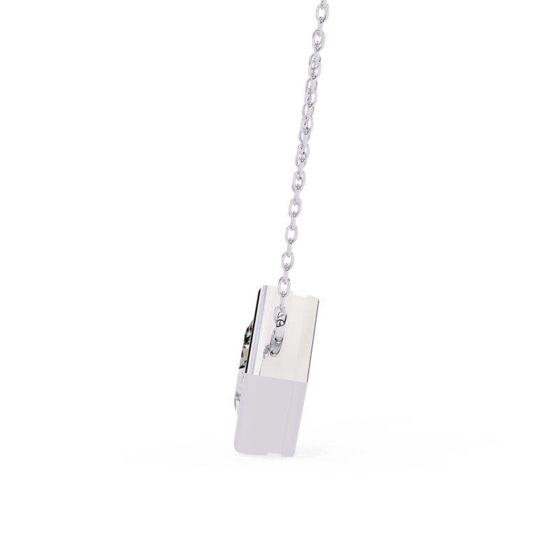 Princess Moissanite Pendant Necklace For Women - Image 3