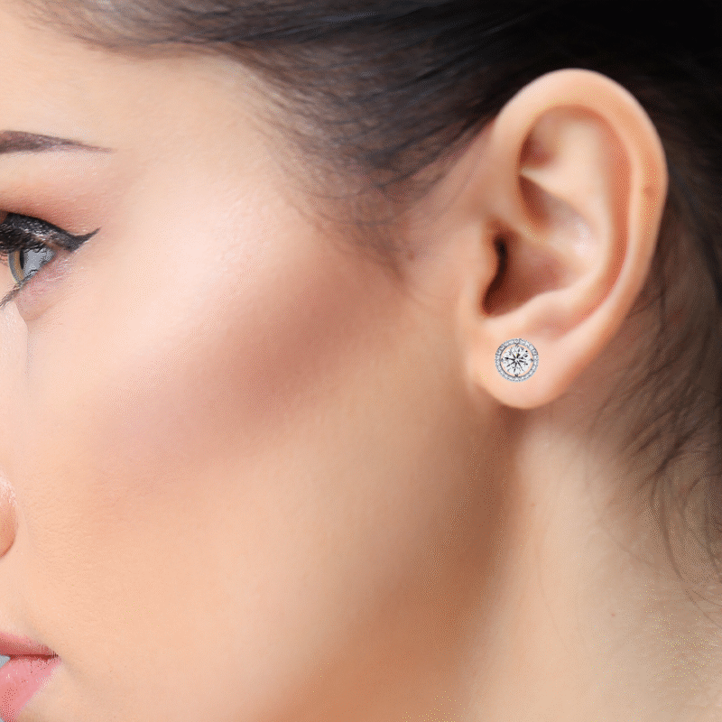 Moissanite Stud Earrings For Women - Image 2