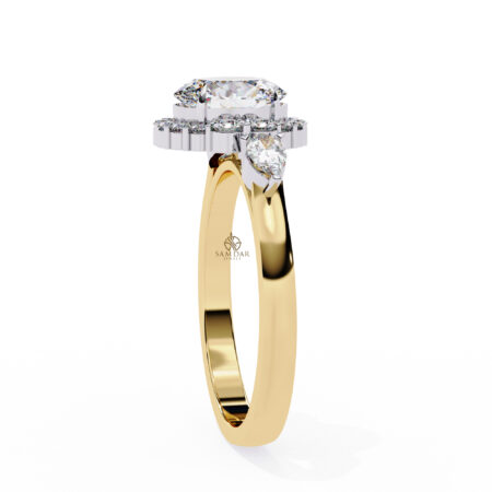 Oval Moissanite Engagement Ring For Women