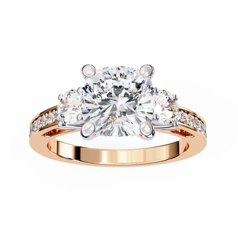 Cushion square Moissanite Engagement Ring For Women - Image 8
