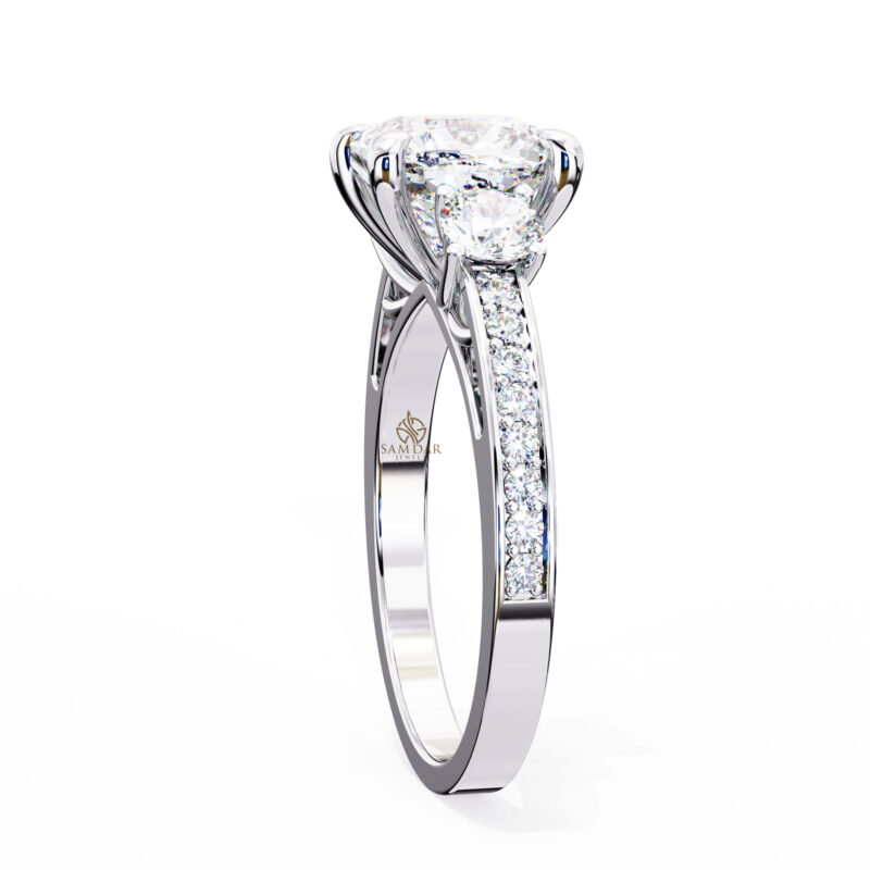 Cushion square Moissanite Engagement Ring For Women - Image 6