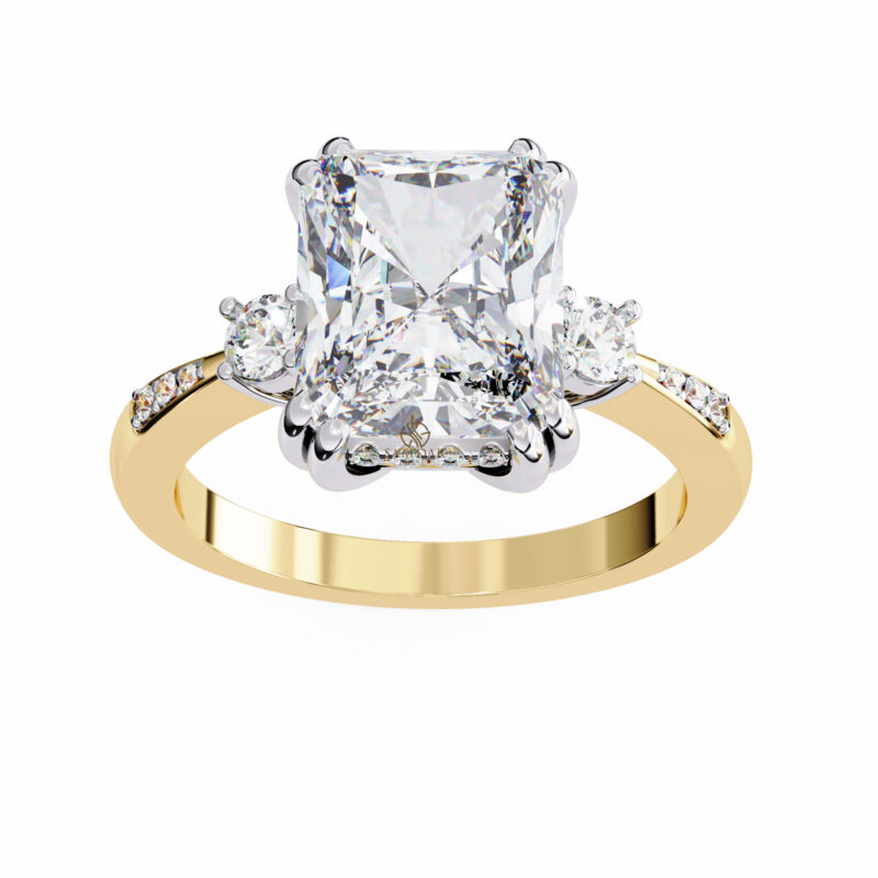 Radiant Moissanite Engagement Ring For Women - Image 7