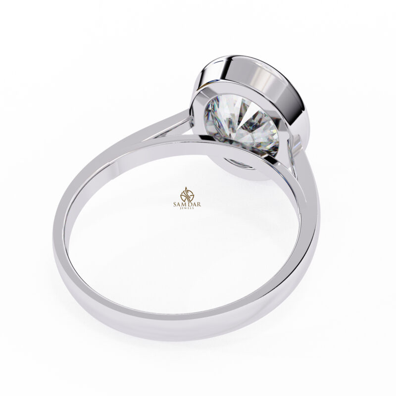 Oval Moissanite Engagement Ring For Women - Image 5