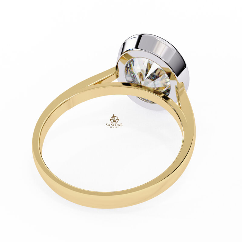 Oval Moissanite Engagement Ring For Women - Image 6