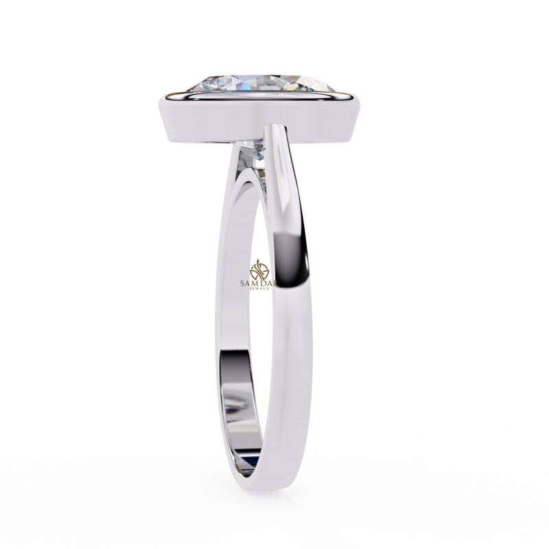 Oval Moissanite Engagement Ring For Women - Image 7