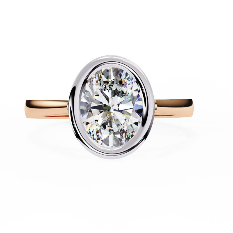 Oval Moissanite Engagement Ring For Women - Image 10