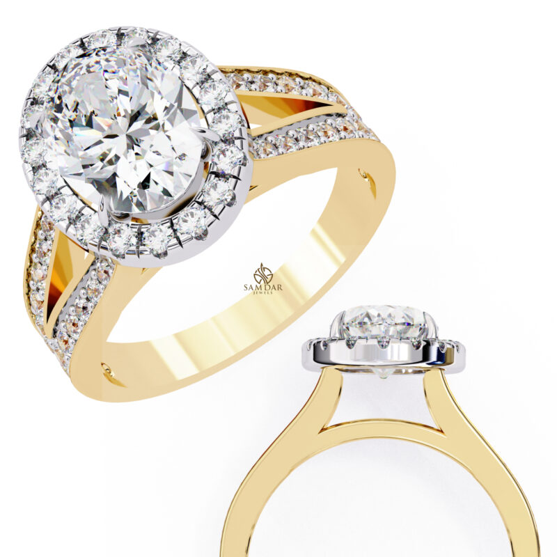 Oval Moissanite Engagement Ring For Women - Image 11