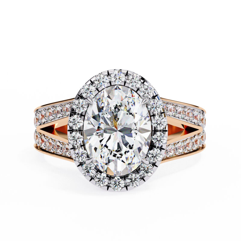 Oval Moissanite Engagement Ring For Women - Image 5