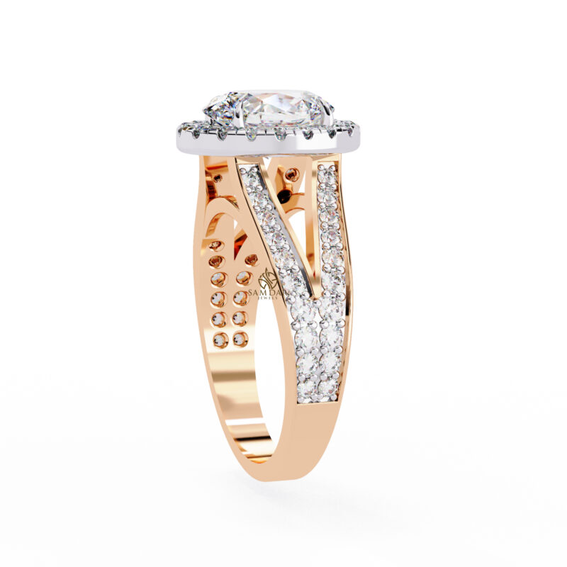 Oval Moissanite Engagement Ring For Women - Image 6