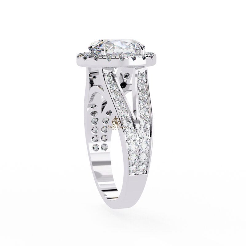 Oval Moissanite Engagement Ring For Women - Image 7