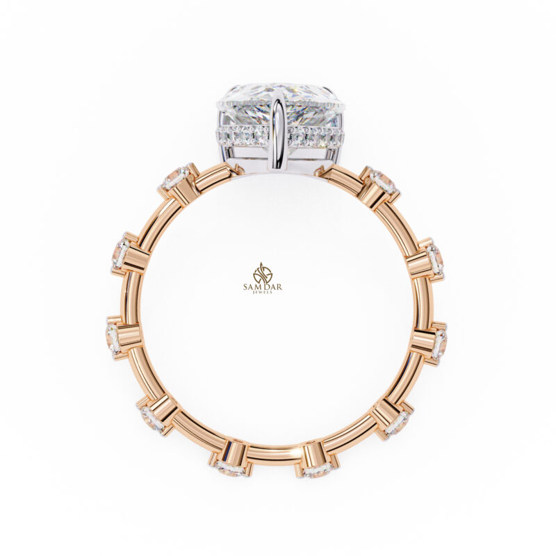 Pear Moissanite Engagement Ring For Women - Image 6