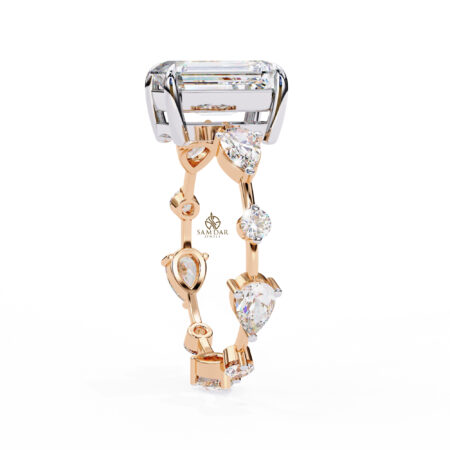 Radiant Moissanite Engagement Ring For Women