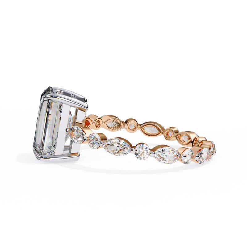Radiant Moissanite Engagement Ring For Women - Image 10
