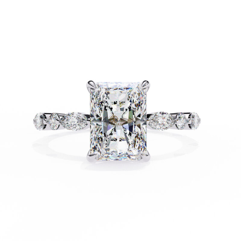 Radiant Moissanite Engagement Ring For Women - Image 7
