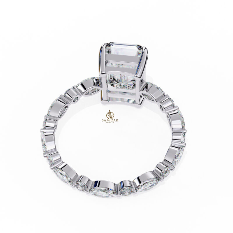 Radiant Moissanite Engagement Ring For Women - Image 8
