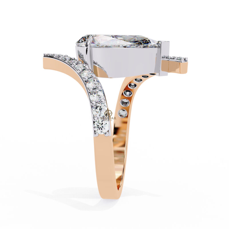 Pear Moissanite Engagement Ring For Women - Image 6