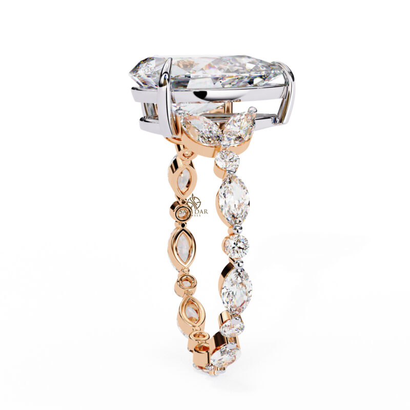 Pear Moissanite Engagement Ring For Women