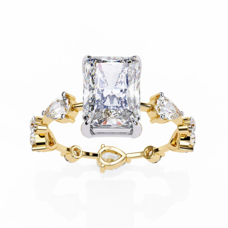Radiant Moissanite Engagement Ring For Women - Image 8