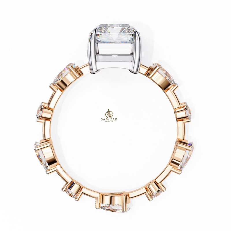 Radiant Moissanite Engagement Ring For Women - Image 4
