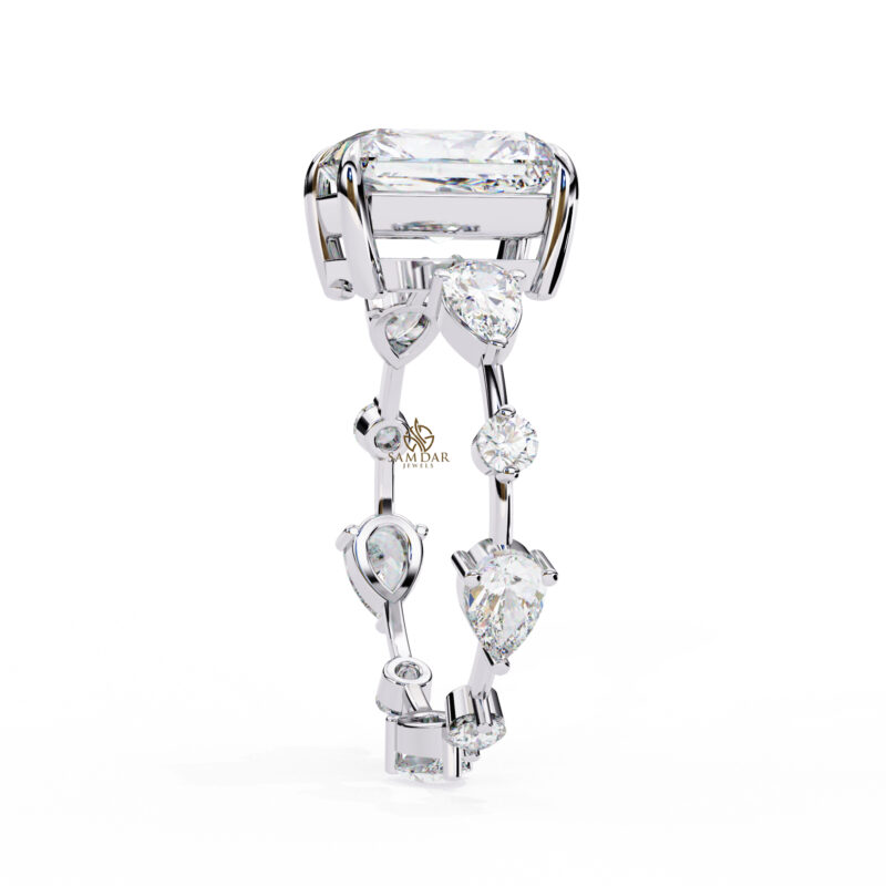 Radiant Moissanite Engagement Ring For Women - Image 5