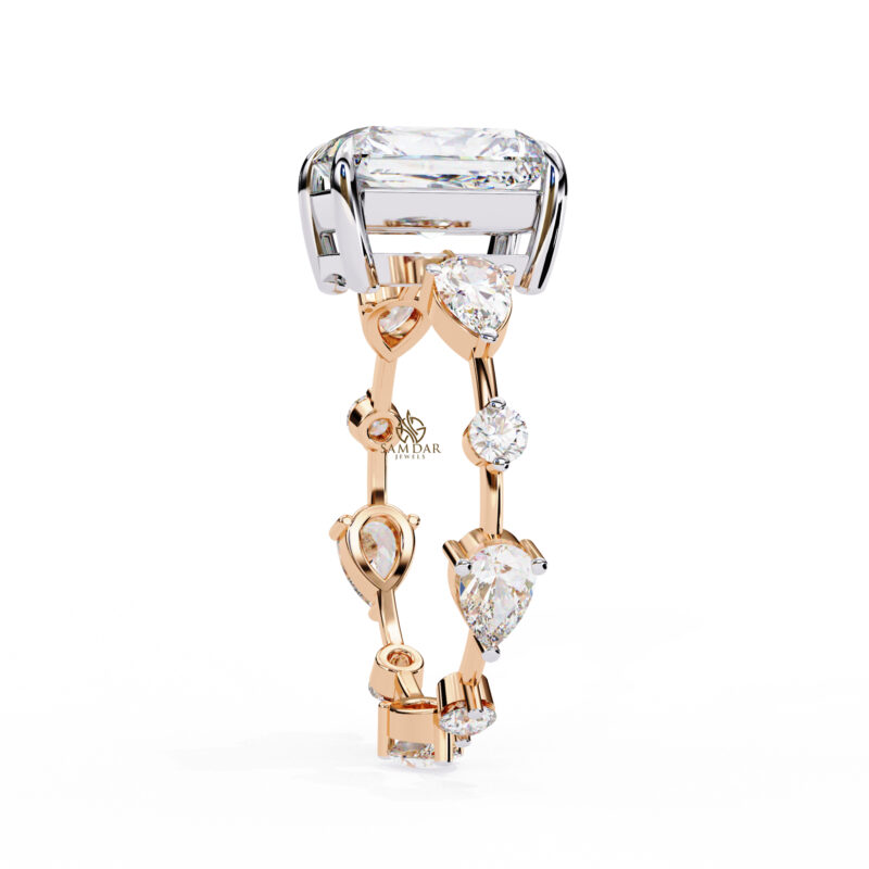 Radiant Moissanite Engagement Ring For Women - Image 6