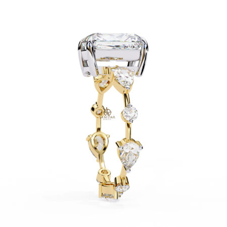 Radiant Moissanite Engagement Ring For Women