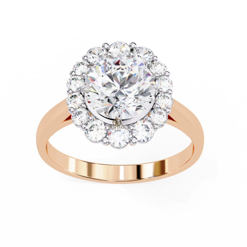 Round Moissanite Engagement Ring For Women - Image 9