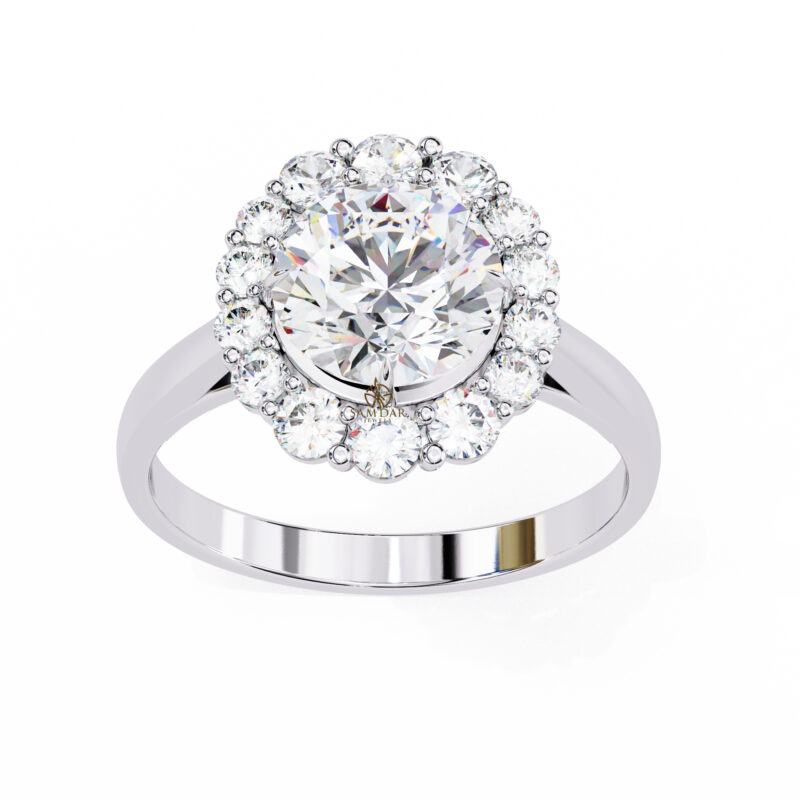 Round Moissanite Engagement Ring For Women - Image 10