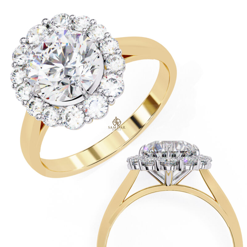 Round Moissanite Engagement Ring For Women - Image 11