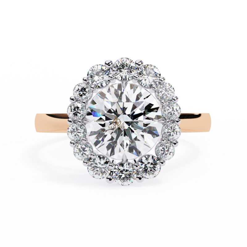 Round Moissanite Engagement Ring For Women - Image 5