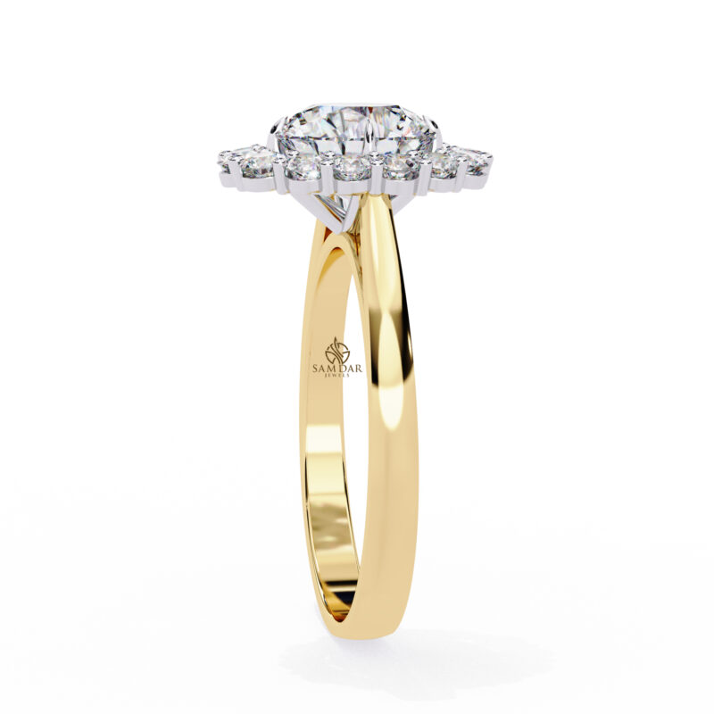 Round Moissanite Engagement Ring For Women - Image 8