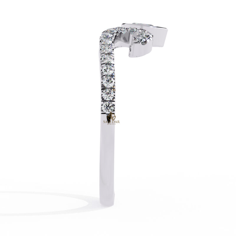 Pear Moissanite Engagement Ring For Women - Image 5