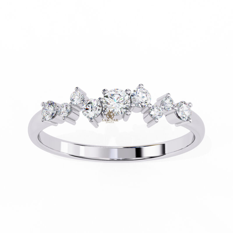 Round Moissanite Engagement Ring For Women - Image 10