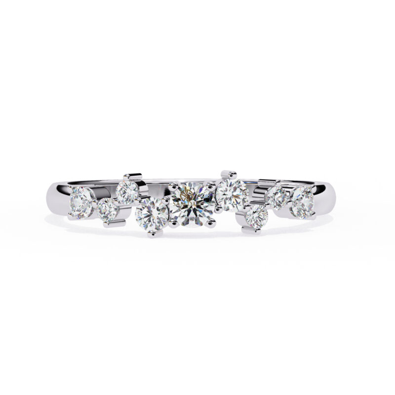 Round Moissanite Engagement Ring For Women - Image 3
