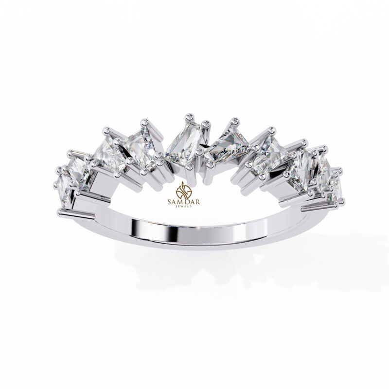 Baguette Moissanite Engagement Ring For Women - Image 3