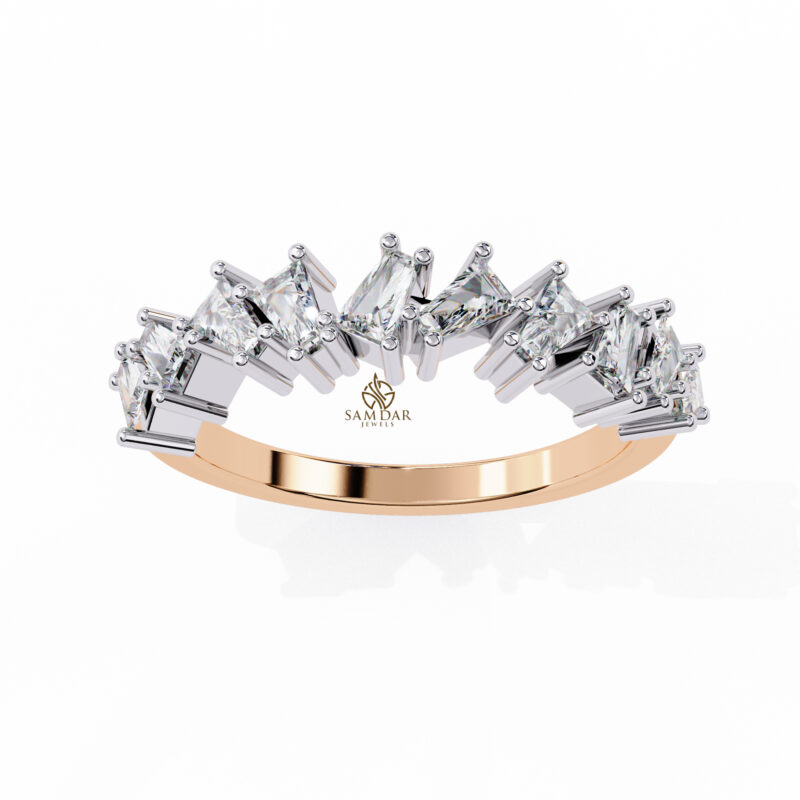 Baguette Moissanite Engagement Ring For Women - Image 4
