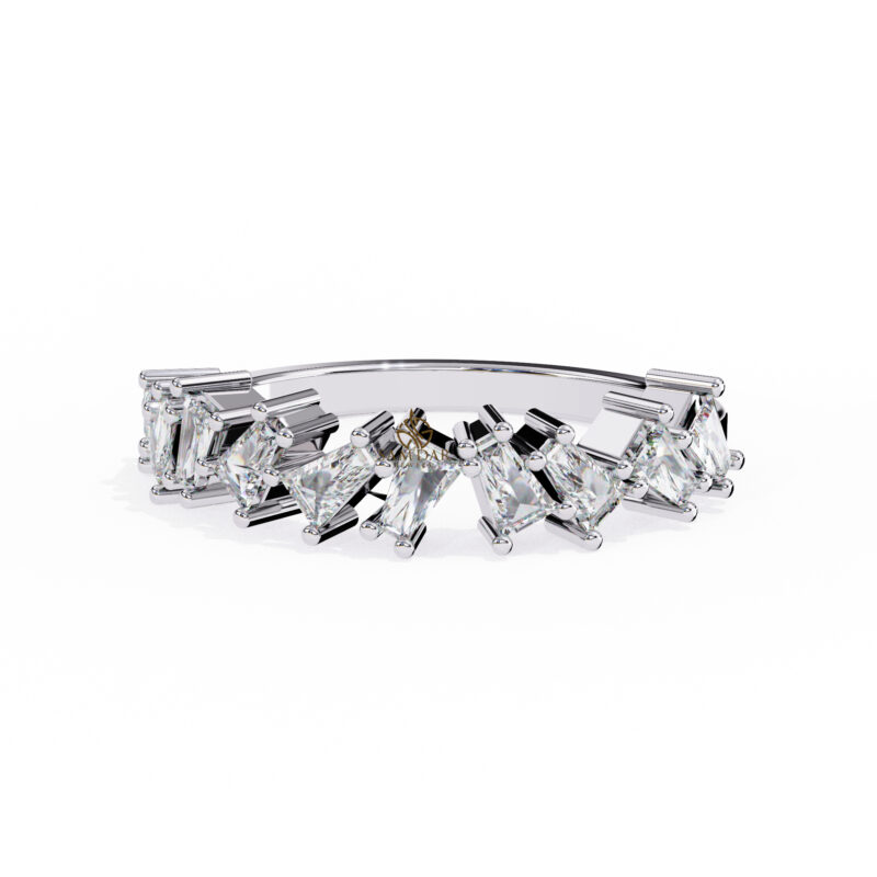 Baguette Moissanite Engagement Ring For Women - Image 9