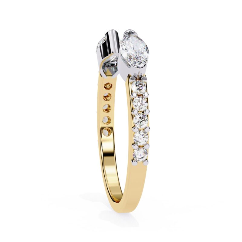 Marquise Moissanite Wedding Band For Women